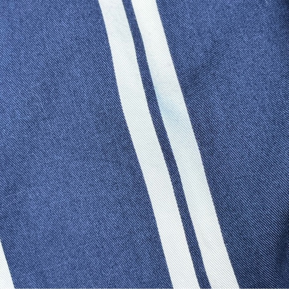 Vintage Alexander Julian Colours Navy Blue White Stripe Button Down Shirt XL - Picture 11 of 13